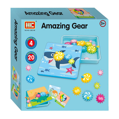 Tandwielenset blauw, 20dlg.