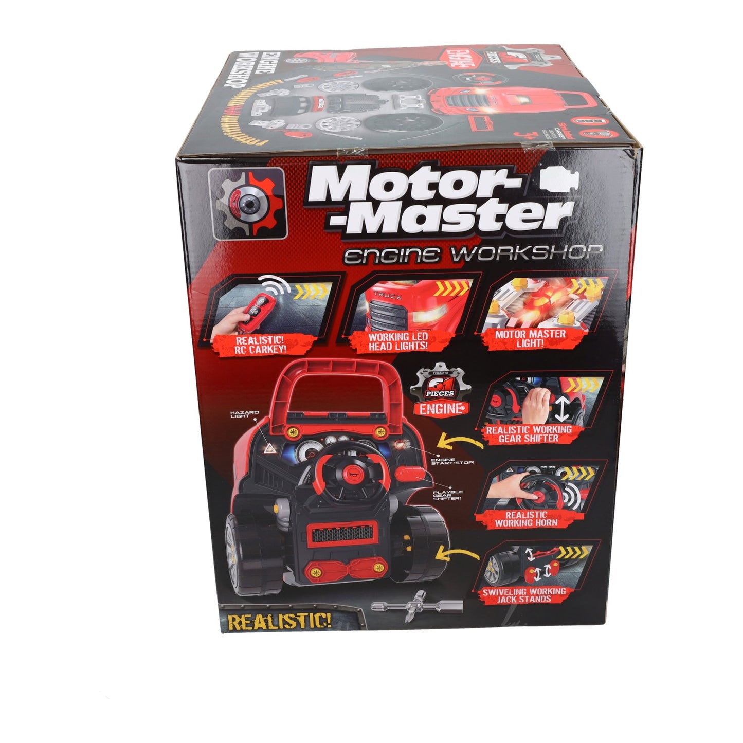 Motorblok met licht en geluid