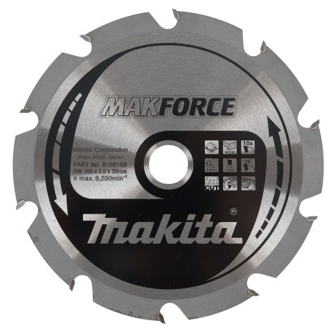 Makita accessoires cirkelzaagblad hout 355x30x3,0 60t 20g - b-08545