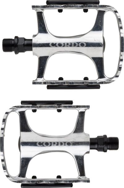Cordo trekking pedalen aluminium - zilver