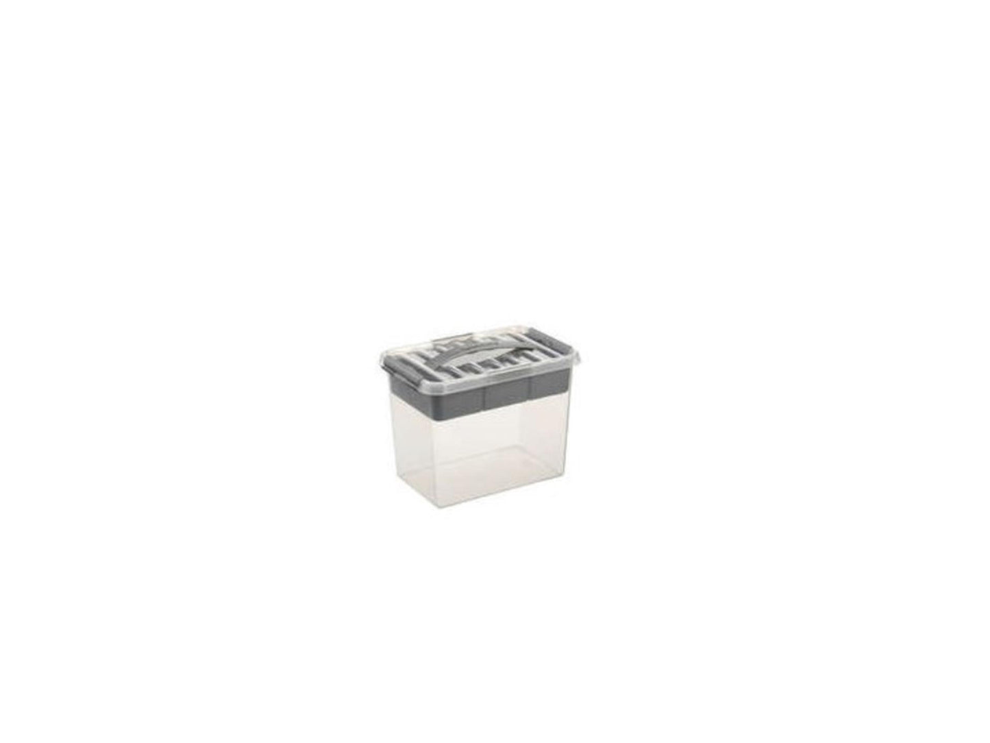 Sunware q-line opbergbox 9l met inzetbak - 30x20x22.3 cm - transparant