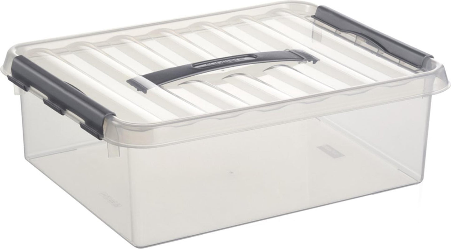 Sunware q-line opbergbox 10 liter transparant 40x30x11cm