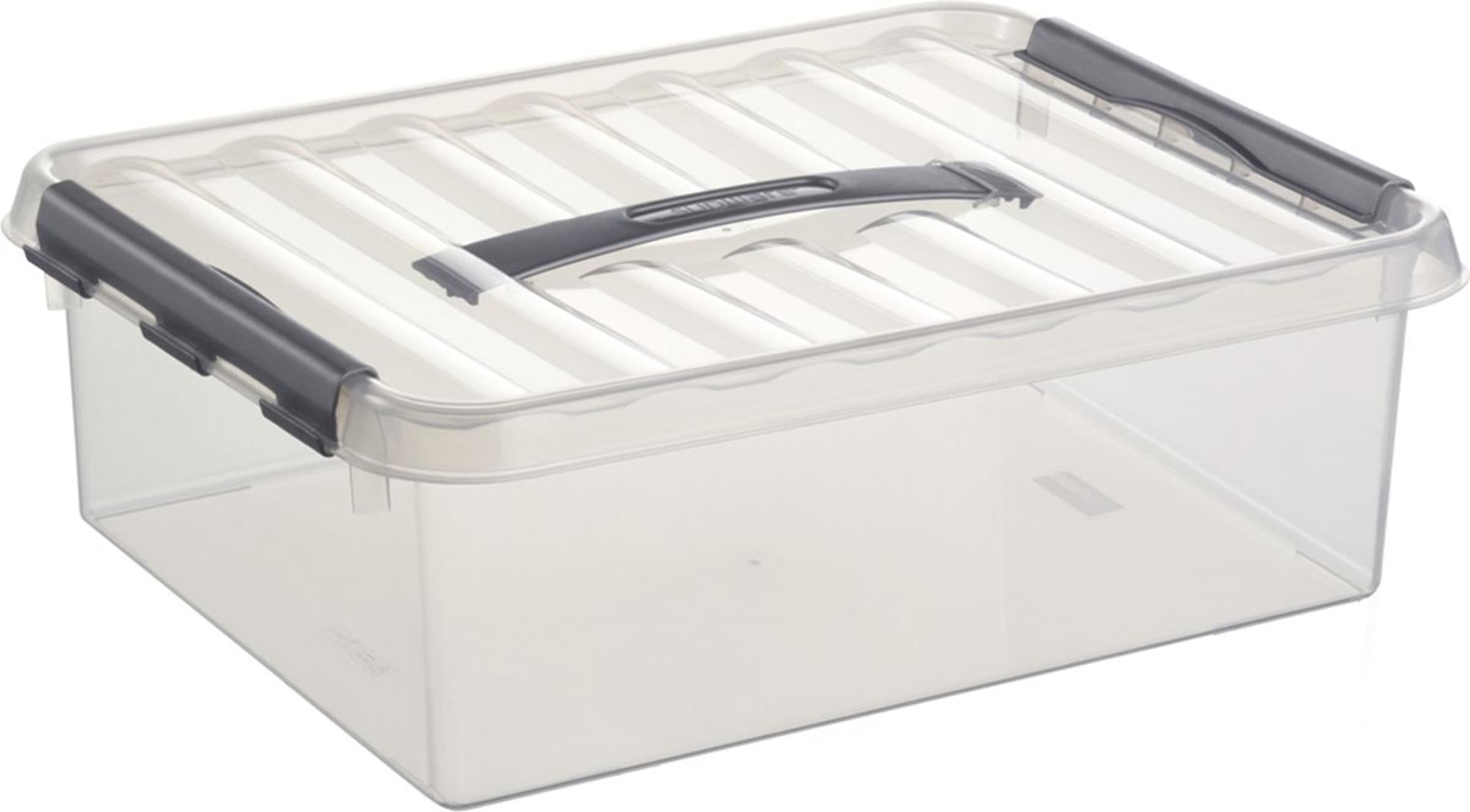 Sunware q-line opbergbox 10 liter transparant 40x30x11cm