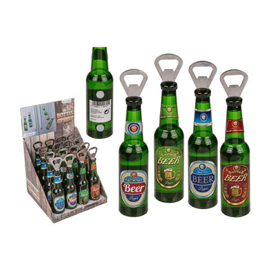 Out of the blue flesopener bierfles met magneet ca. 21cm