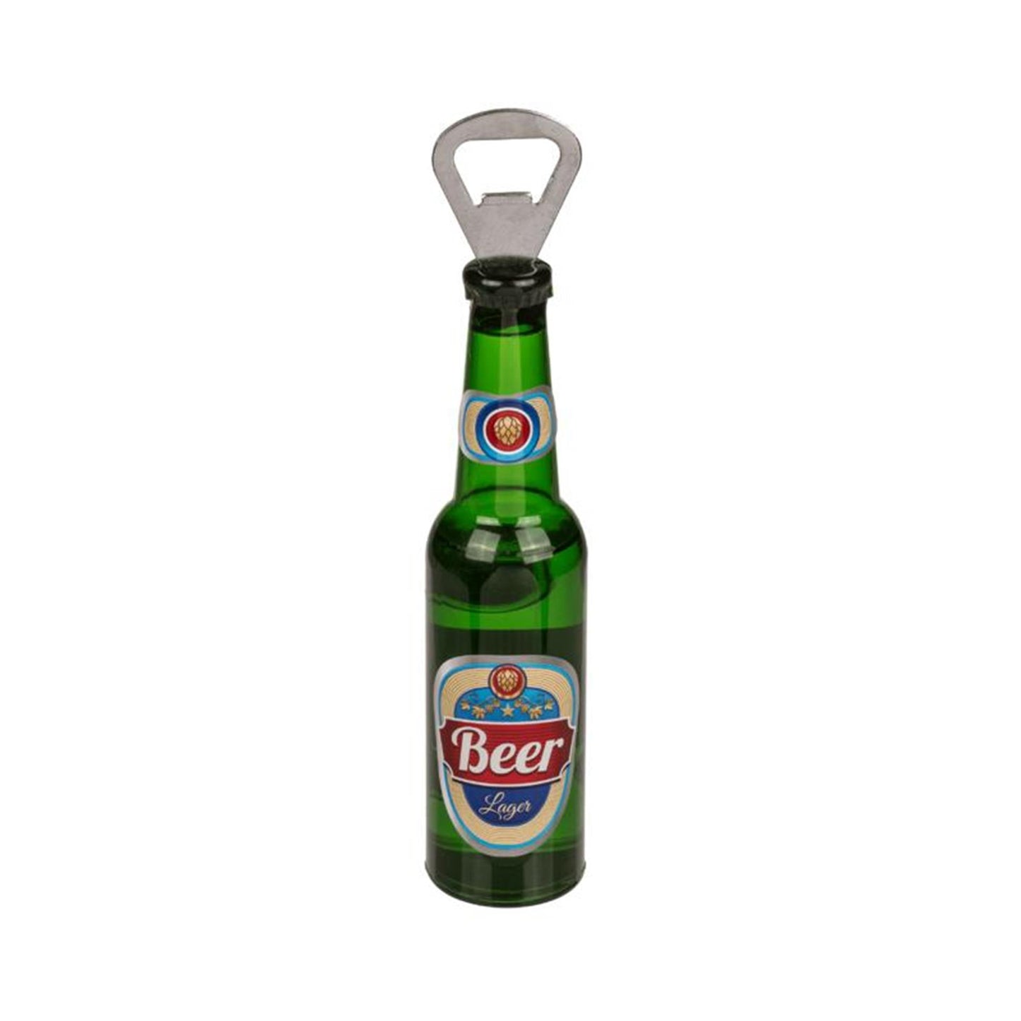 Out of the blue flesopener bierfles met magneet ca. 21cm