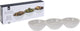 Excellent houseware snackschaaltje porselein 3-vaks 24x8x3cm