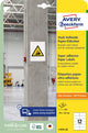 Etiket avery zelfklevend 105x48mm wit permanent 20 vel 12 etiketten per vel