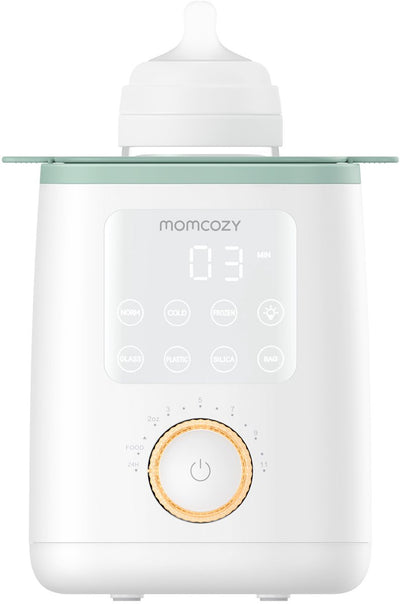 Momcozy mw02 analoge flessenverwarmer – waterbad verwarming voor babyfles en potjes – met verlichting warmhoudfunctie