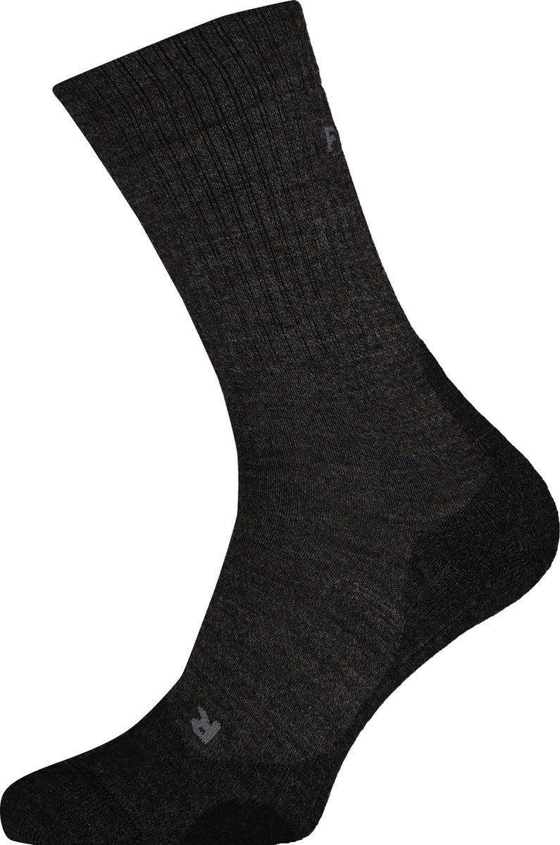 Falke tk2 wool anti-blaar dik wol functioneel materiaal wandelsokken dames grijs - maat 39-40