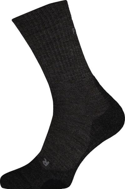 Falke tk2 wool anti-blaar dik wol functioneel materiaal wandelsokken dames grijs - maat 39-40
