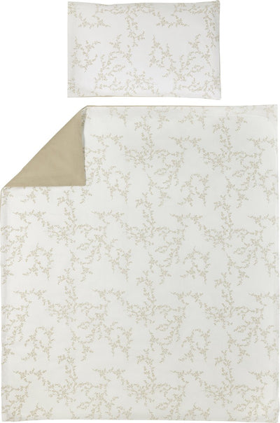 Meyco baby branches dekbedovertrek ledikant - sand - 100x135cm