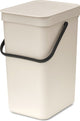 Brabantia sort go prullenbak - 12 l - soft beige