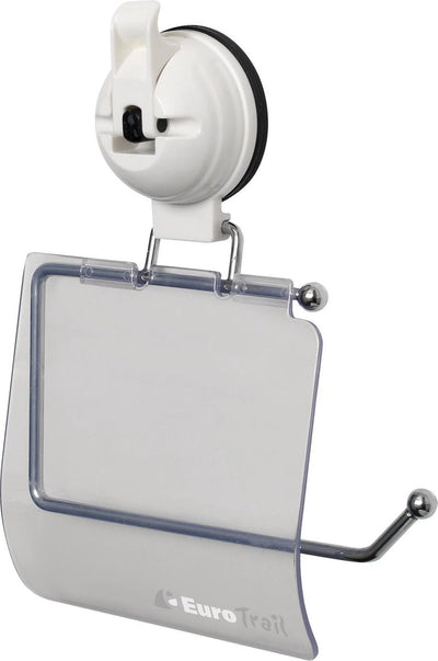 Eurotrail toiletrolhouder met zuignap - wit