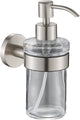 Plieger vigo zeepdispensers – zeepdispenser wandmontage – zeeppompje hangend – zeeppompje glas – 10 jaar garantie – geborsteld chroom