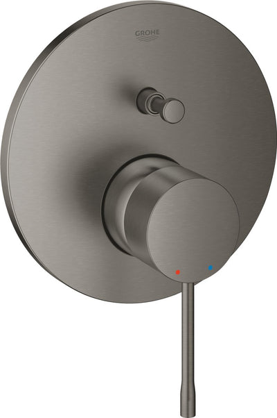 Grohe essence inbouw douchekraan - opbouwdeel - 2 uitgangen - geborsteld hard graphite (mat antraciet)