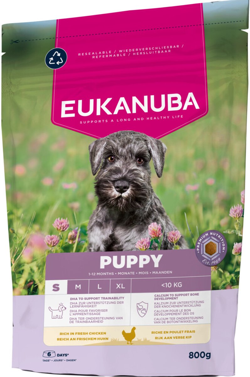 Eukanuba hondenvoer droog life care dog puppy small kip - 800 gr