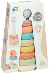 Lobbes speelgoed bv baby stapeltoren pastel - afbeelding 1