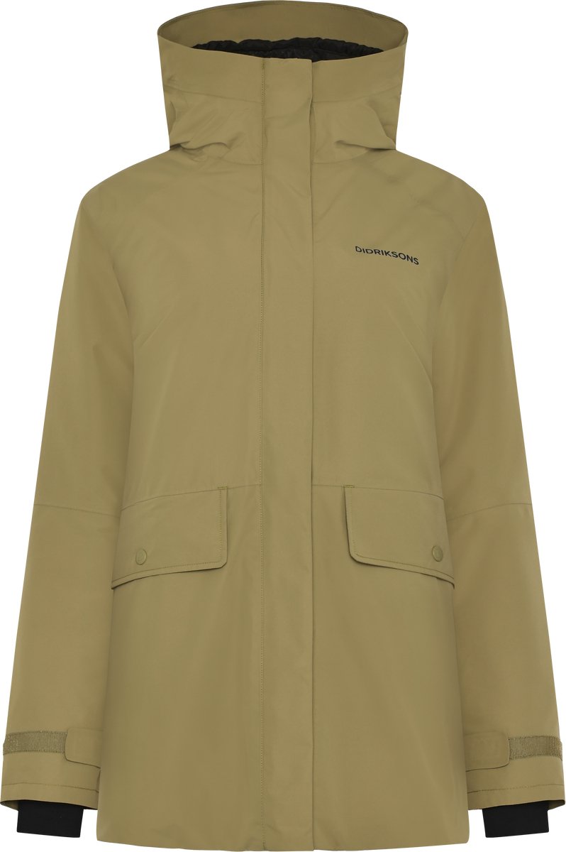 Didriksons tuva wns parka dames outdoorjas - olive green