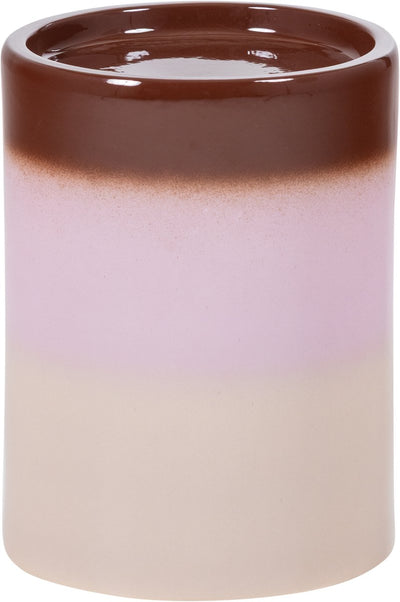 Woood ollo bijzettafel ø 35 cm - keramiek - roze bruin - 44x35x35