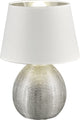 Rl live your light reality luxor - tafellamp - zilver - excl. 1x e27 4,9 w - snoerschakelaar
