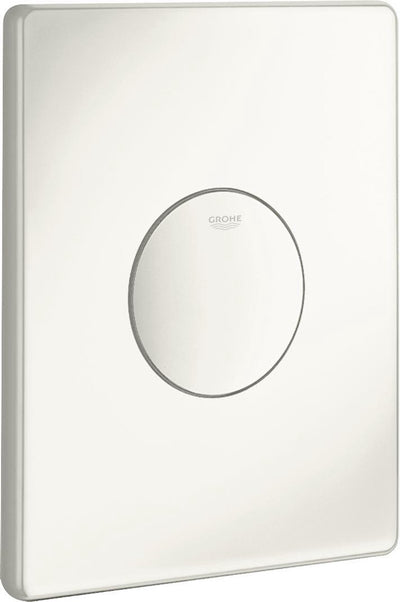 Grohe skate bedieningsplaat - enkelspoeling - verticaal - 156x197mm - wit