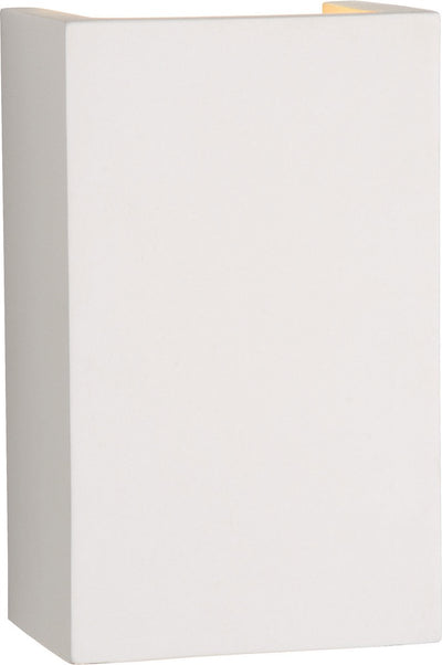 Lucide gipsy - wandlamp - 1xg9 - wit - japandi