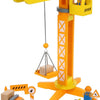 Small foot - houten kraan bouwplaats met accessoires, 14dlg.