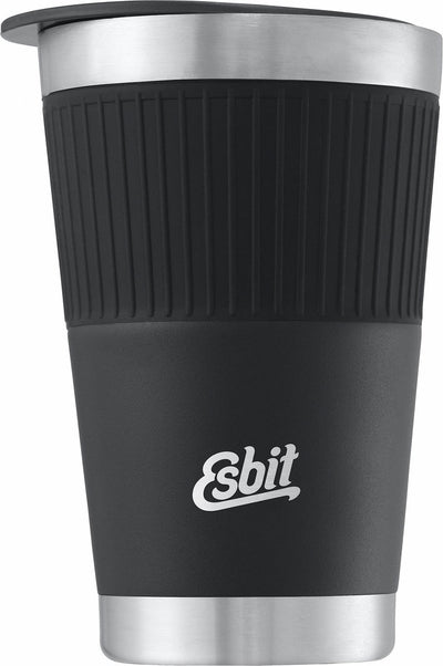 Esbit sculptor thermosbeker - 550ml - mat zwart - drinkdeksel - rvs