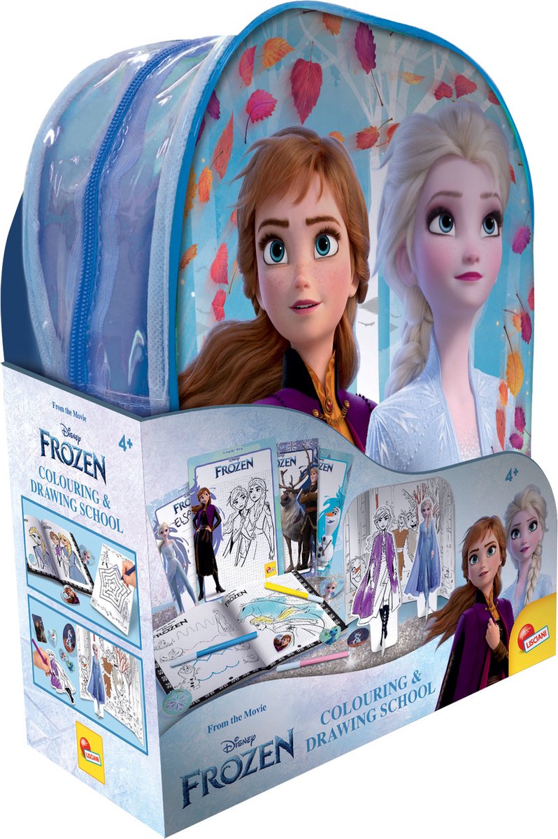 Lisciani - frozen - kleur- en tekenschool in een rugzak