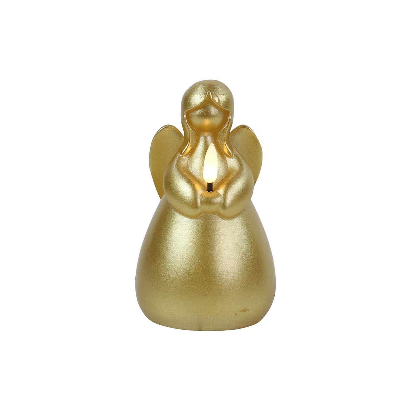 Countryfield led kaars engel l goud 8,5x8,5x14,5cm