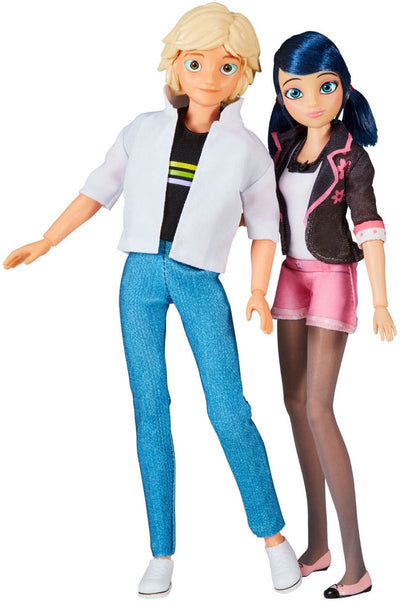 Bandai miraculous marinette adrien poppenset - 26 cm