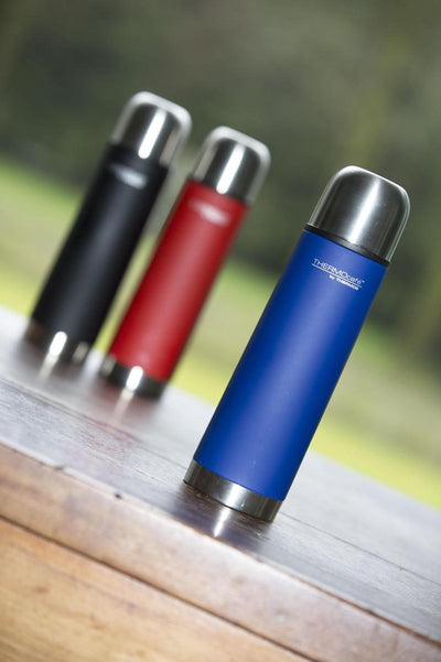 Thermos soft touch rvs isoleerfles - 0.5l - zwart