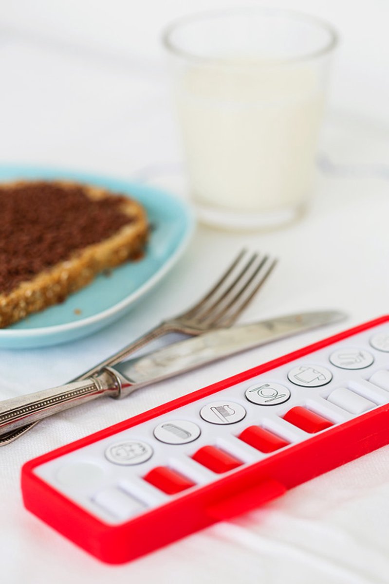 Gezinnig checkpad rood