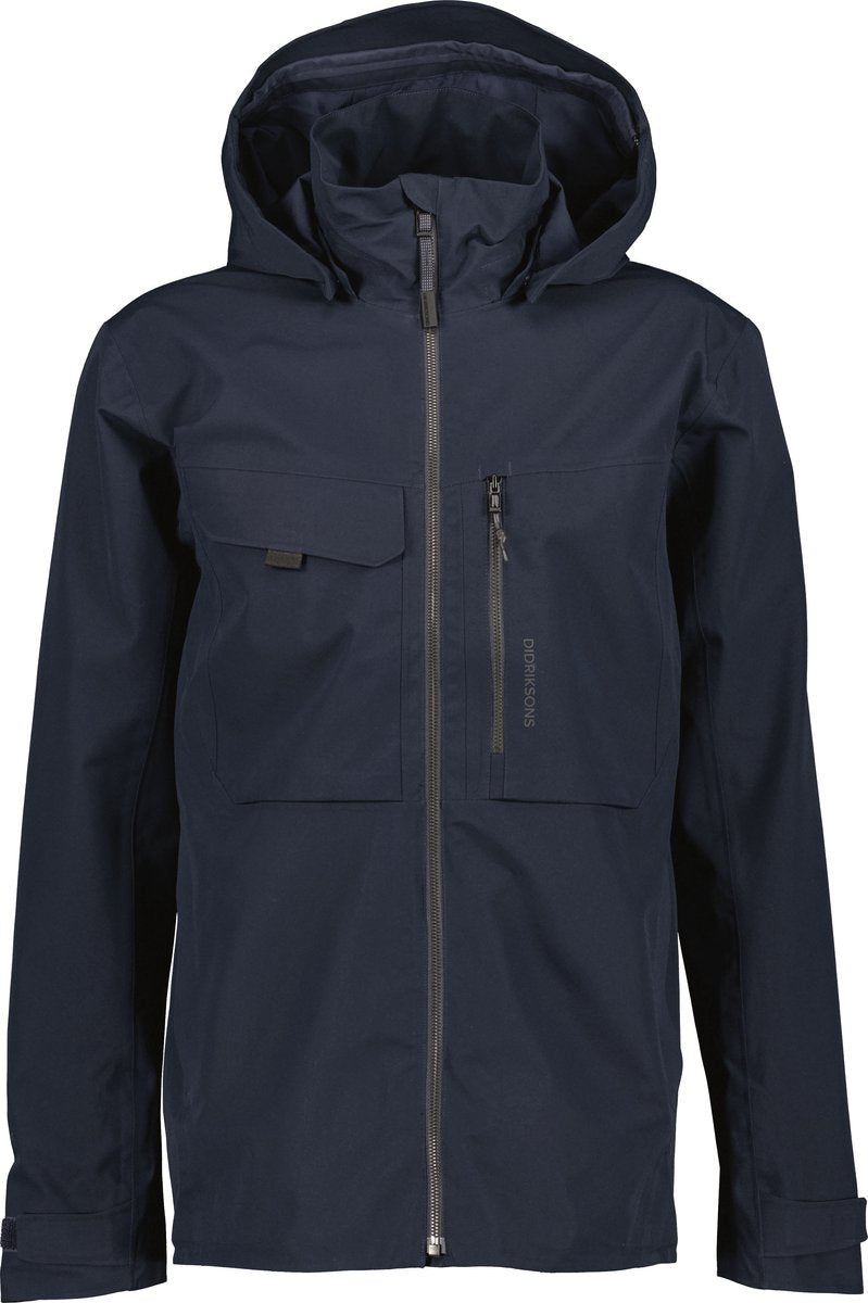 Didriksons aston usx jkt 5 unisex outdoorjas - dark night blue