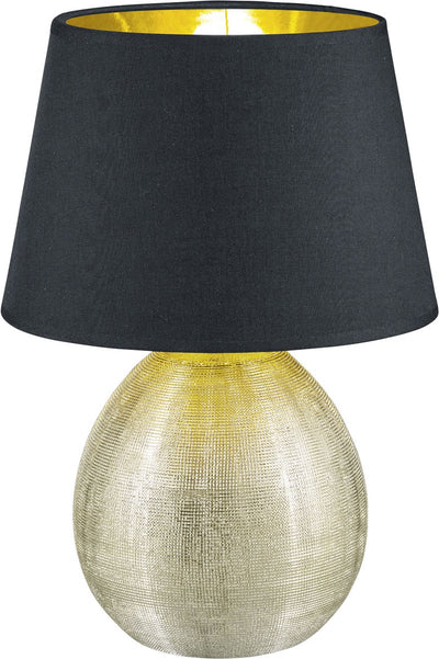 Rl live your light reality luxor - tafellamp - goud - excl. 1x e27 4,9 w - snoerschakelaar