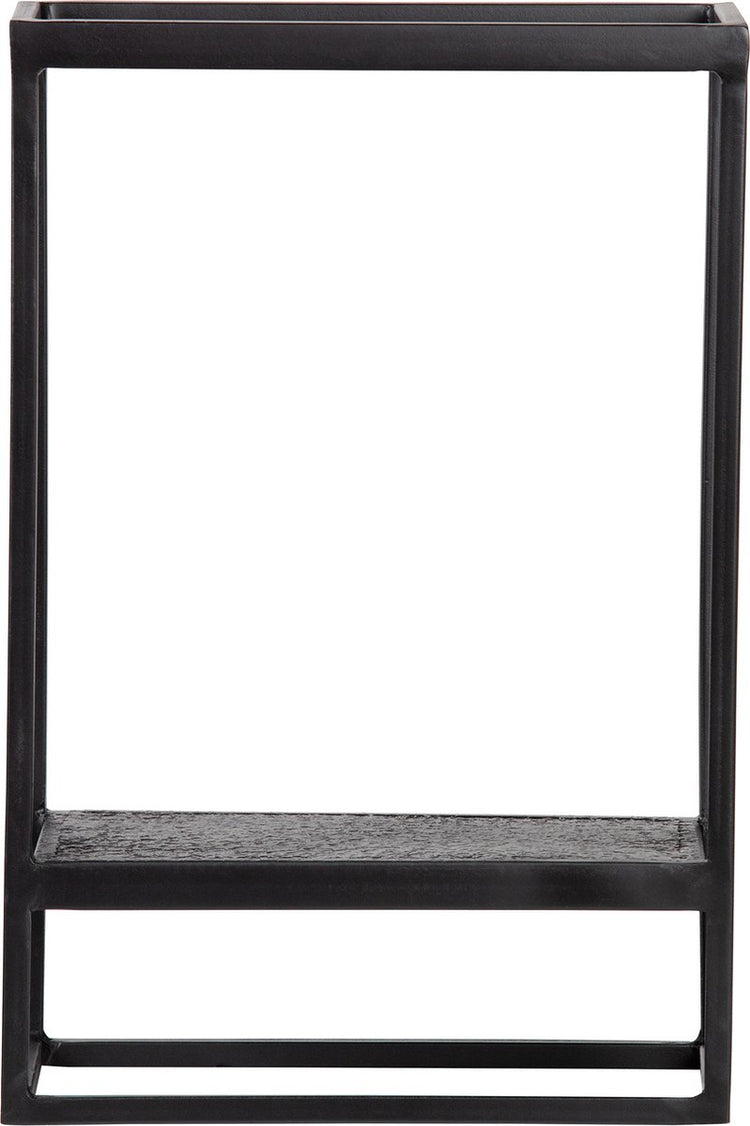 Woood febe tuin wandrek verticaal - metaal - zwart - 60x40x20