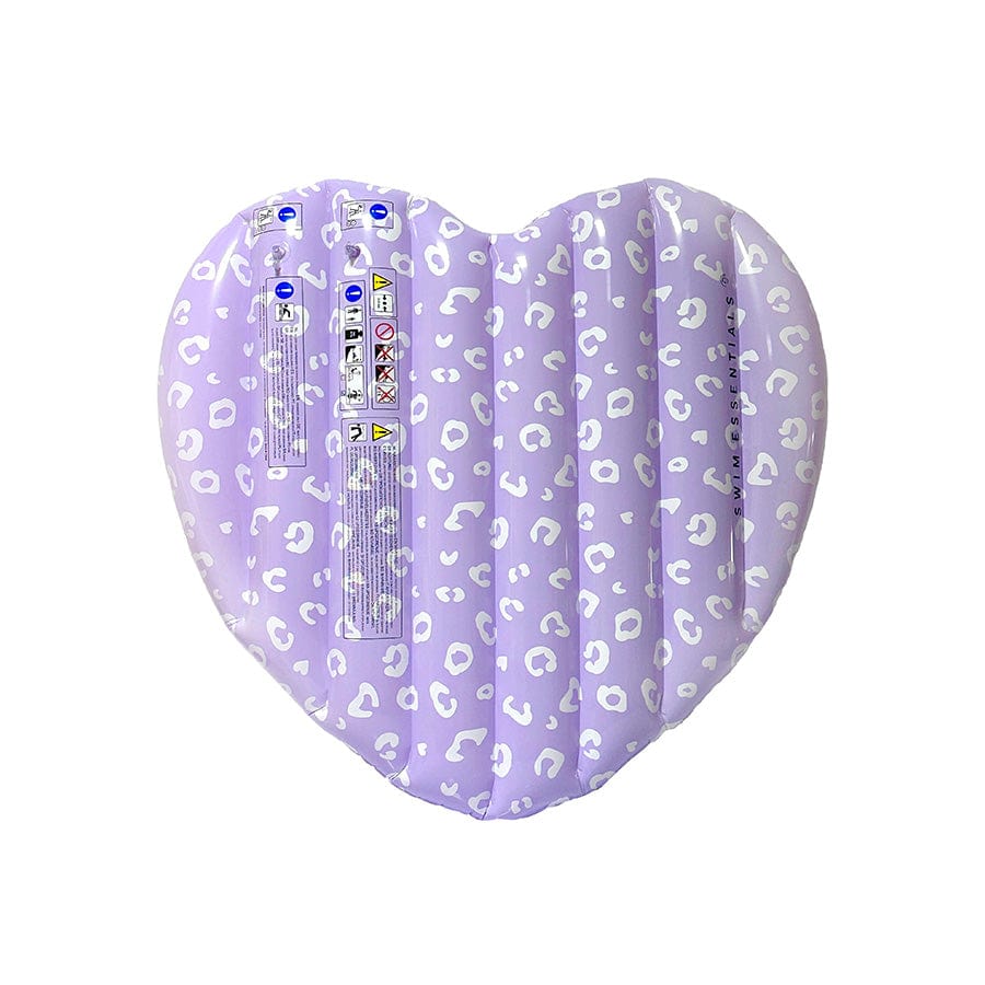 Leopard | lila hart luchtbed