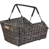 Basil fietmand cento rattan look met mik bevestiging 22 liter 41 x 25 x 12 cm - bruin - afbeelding 2