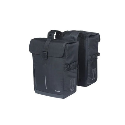 Basil tas move dubbel zwart | 30l