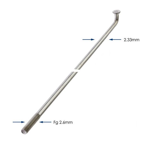 Alpina spaken 236-13 ø2.33 mm fg 2.6 - zink (144 stuks)