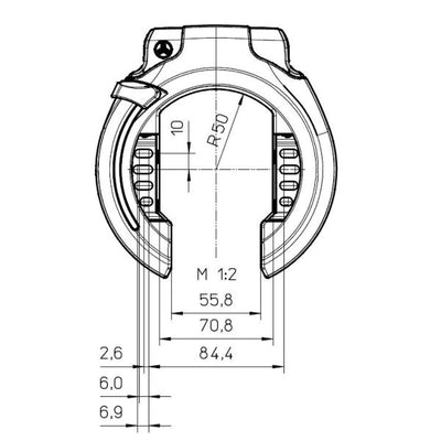 Trelock RS 453 Balloon NAZ - Zwart