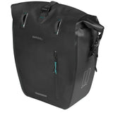 Basil enkele fietstas rivo l tarpaulin mik 25-31l 14 x 28 x 43 cm - zwart - afbeelding 3