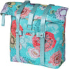 Basil Bloom Field fietsshopper, gerecycled PET, waterdicht, verstelbare schouderriem, laptopvak, 15-20L, sky blue