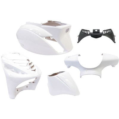 Edge plaatset 5-delig voor piaggio zip-sp vanaf bouwjaar 2000 - glanzend wit