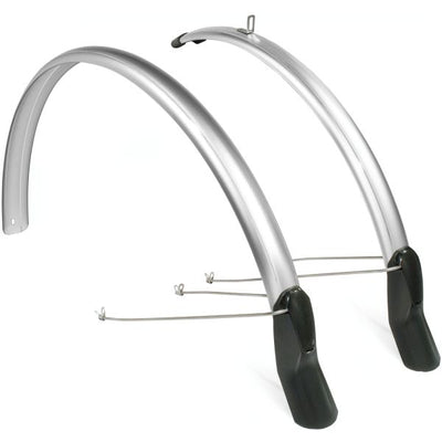 Eurofender Spatbordset Scatto 28 x 51 mm zilver
