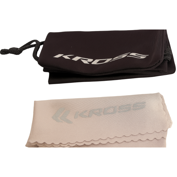 Kross fietsbril flash uv400 gepolariseerde lenzen - zwart frame
