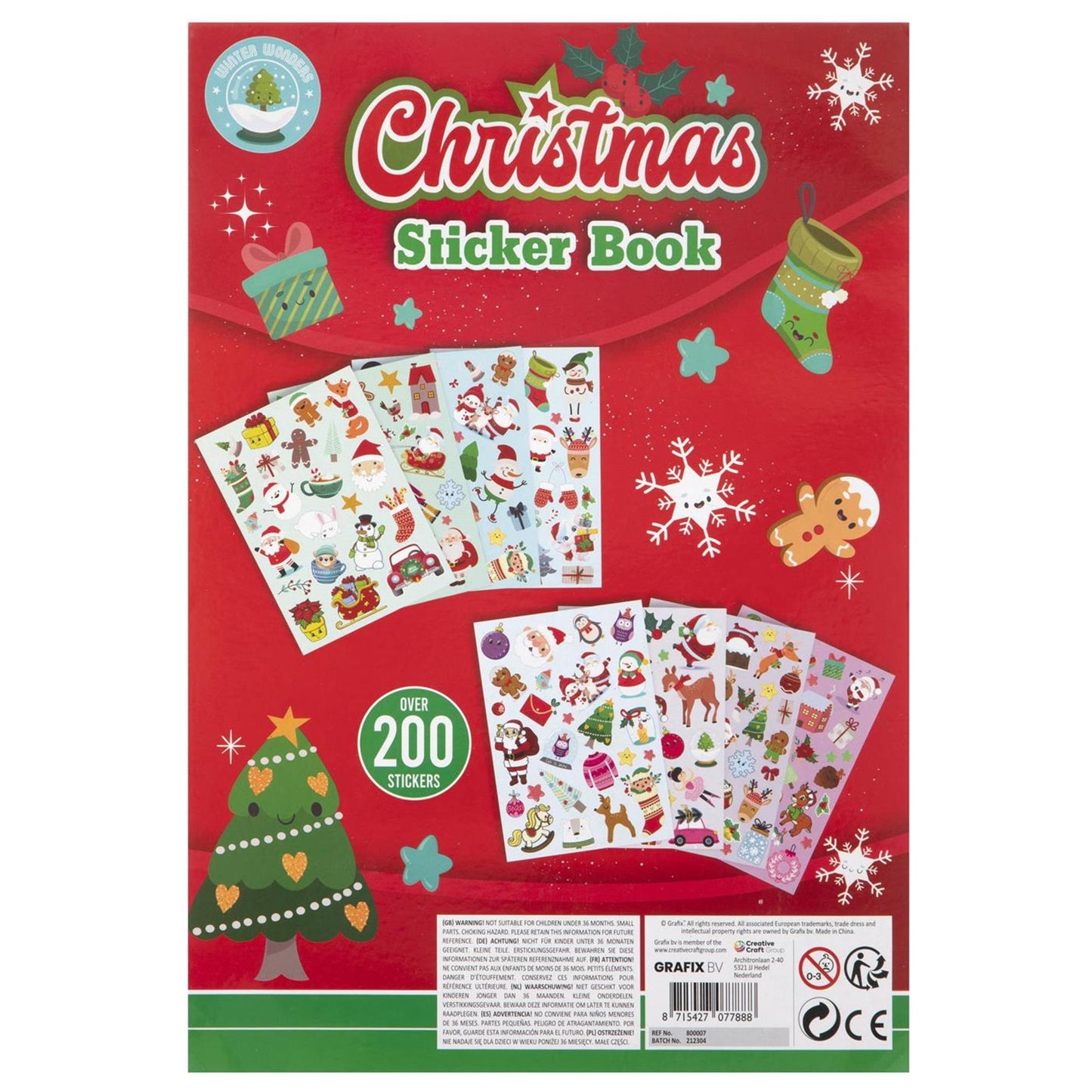 Grafix stickerboek a4 8 pagina's