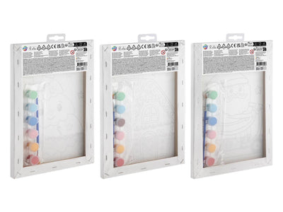 Creative craft group schilderen op nummer canvas kerstmis - 29,7x19,5cm