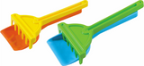Androni strandschepje met hark 26cm assorti - afbeelding 1