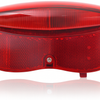 Edge dragerachterlicht city luxe - 3 leds inclusief batterijen - 80mm